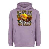 Lavender keep it wild western Heavyweight Hoodie - texasbilliewilder