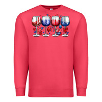 Cardinal American wine glasses Premium Sweatshirt - Zillion Design Studio