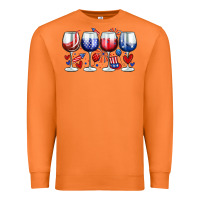 Carrot American wine glasses Premium Sweatshirt - Zillion Design Studio