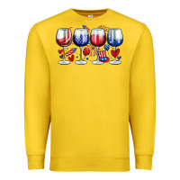 Lemon American wine glasses Premium Sweatshirt - Zillion Design Studio