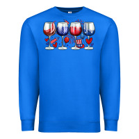 True Royal American wine glasses Premium Sweatshirt - Zillion Design Studio
