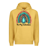 Antique Gold be my valentine gemstone rainbow Premium Hoodie - JahusDesignShop