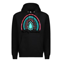 Black be my valentine gemstone rainbow Premium Hoodie - JahusDesignShop