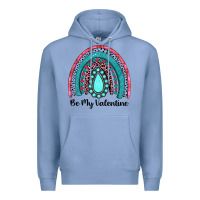 Be My Valentine Gemstone Rainbow Premium Hoodie | Teevron