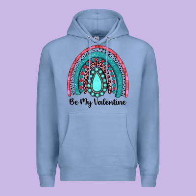 Be My Valentine Gemstone Rainbow Premium Hoodie Designed By Jahusdesignshop