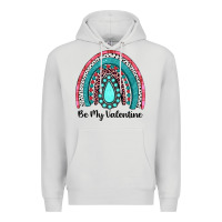 Dove Grey be my valentine gemstone rainbow Premium Hoodie - JahusDesignShop