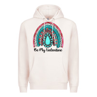 Pale Pink be my valentine gemstone rainbow Premium Hoodie - JahusDesignShop