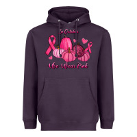 Plum In October We Wear Pink Pumpkins Heavyweight Hoodie - RanaPortraitStore