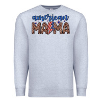 Heather Grey American mama Premium Sweatshirt - Zillion Design Studio