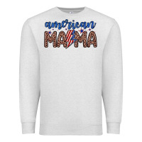 Oatmeal Heather American mama Premium Sweatshirt - Zillion Design Studio