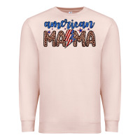 Pale Pink American mama Premium Sweatshirt - Zillion Design Studio