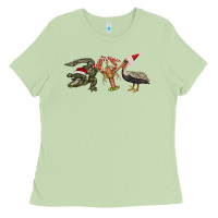 Matcha Christmas alligator pelican crawfish Ladies Tee - BarkalooDesign