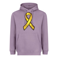 Lavender Gold Cancer ribbon Heavyweight Hoodie - RanaPortraitStore