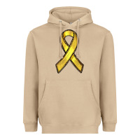 Mushroom Gold Cancer ribbon Heavyweight Hoodie - RanaPortraitStore