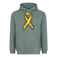 Sage Gold Cancer ribbon Heavyweight Hoodie - RanaPortraitStore