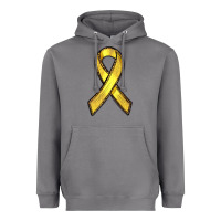 Storm Gold Cancer ribbon Heavyweight Hoodie - RanaPortraitStore
