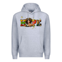 Heather Grey hope juneteenth Premium Hoodie - AdoDesignShop