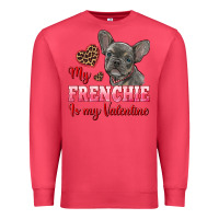 Cardinal my frenchie is my valentine Premium Sweatshirt - RanaPortraitStore