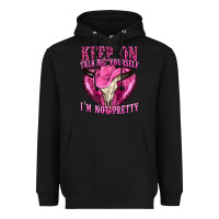 Black keep on talking yourself im not pretty western Heavyweight Hoodie - texasbilliewilder