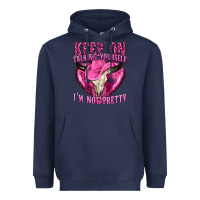 Navy keep on talking yourself im not pretty western Heavyweight Hoodie - texasbilliewilder