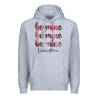 Heather Grey be mine valentine Premium Hoodie - JahusDesignShop