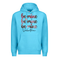 Ocean Blue be mine valentine Premium Hoodie - JahusDesignShop