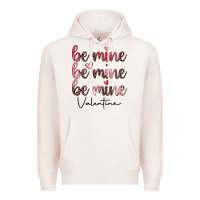 Pale Pink be mine valentine Premium Hoodie - JahusDesignShop