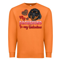 Carrot my dachshund is my valentine Premium Sweatshirt - RanaPortraitStore