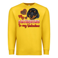 Lemon my dachshund is my valentine Premium Sweatshirt - RanaPortraitStore