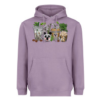 Lavender koala coffee cups Heavyweight Hoodie - texasbilliewilder