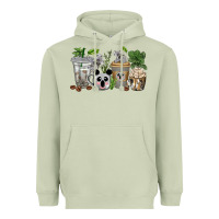 Koala Coffee Cups Heavyweight Hoodie | Teevron