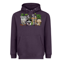 Plum koala coffee cups Heavyweight Hoodie - texasbilliewilder