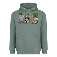 Sage koala coffee cups Heavyweight Hoodie - texasbilliewilder