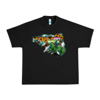 Black Maryland Map Sunflower Cactus Serape Urban Heavy Tee - RanaPortraitStore