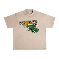 French Oak Maryland Map Sunflower Cactus Serape Urban Heavy Tee - RanaPortraitStore