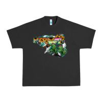 Pigment Black Maryland Map Sunflower Cactus Serape Urban Heavy Tee - RanaPortraitStore