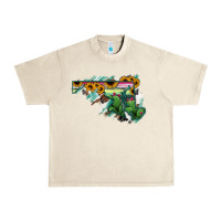 Sandshell Maryland Map Sunflower Cactus Serape Urban Heavy Tee - RanaPortraitStore