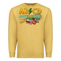 Antique Gold abcd back to school Premium Sweatshirt - texasbilliewilder
