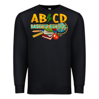 Black abcd back to school Premium Sweatshirt - texasbilliewilder