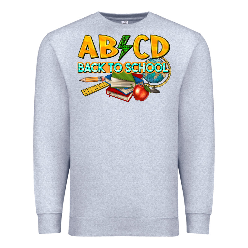 Abcd Back To School Premium Sweatshirt by texasbilliewilder | Teevron