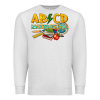 Oatmeal Heather abcd back to school Premium Sweatshirt - texasbilliewilder