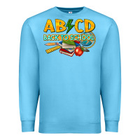Ocean Blue abcd back to school Premium Sweatshirt - texasbilliewilder