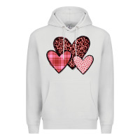 Dove Grey hearts Premium Hoodie - JahusDesignShop