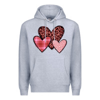 Heather Grey hearts Premium Hoodie - JahusDesignShop