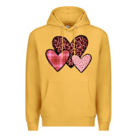 Mustard hearts Premium Hoodie - JahusDesignShop