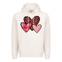 Pale Pink hearts Premium Hoodie - JahusDesignShop