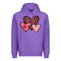 Purple hearts Premium Hoodie - JahusDesignShop