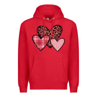 Red hearts Premium Hoodie - JahusDesignShop