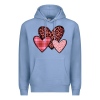 Colony Blue hearts Premium Hoodie - JahusDesignShop