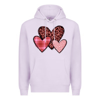 Lilac hearts Premium Hoodie - JahusDesignShop